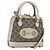 Gucci Borsa GG Supreme Horsebit in PVC 2way Beige Bianco oro 640716 Auth gh1419