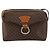 Céline Borsa a Spalla in Tela Macadam CELINE in Pelle PVC Marrone Oro Auth mr1695 D'oro - vista 13