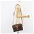 Céline Borsa a Spalla in Tela Macadam CELINE in Pelle PVC Marrone Oro Auth mr1695 D'oro - vista 23