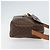 Céline Borsa a Spalla in Tela Macadam CELINE in Pelle PVC Marrone Oro Auth mr1695 D'oro - vista 3