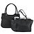 Chloé Borsa a mano in pelle PRADA Chloe 2 pezzi nera Auth bs31737 Nero
