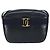 Bolso de Hombro Salvatore Ferragamo Vala de Cuero Azul Marino Dorado Auth BA8897 - vista 13