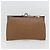 PRADA Borsa a Spalla Baiadera Pelle Marrone Argento Auth 158889SAV - vista 28