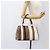 PRADA Borsa a Spalla Baiadera Pelle Marrone Argento Auth 158889SAV - vista 29