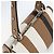PRADA Borsa a Spalla Baiadera Pelle Marrone Argento Auth 158889SAV - vista 6