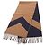 Stola in cashmere Chevron Kazak di Hermès Marrone Blu navy