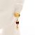 Orecchini a clip placcati in oro Chanel Mademoiselle Rosso D'oro - vista 4