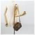 Céline Borsa a mano in tela Macadam CELINE in pelle PVC 2 in 1 marrone oro Auth 154376 D'oro - vista 23