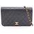 Borsa a Spalla Chanel Matelassé con Patta Completa Nero