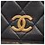 Borsa a Spalla Chanel Matelassé con Patta Completa Nero - vista 11