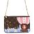 Borsa a Spalla Louis Vuitton Monogram Vivienne Pochette Double Zip Chain Rosa