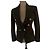 Balmain Wool Double-Breasted Jacket Dark green