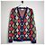 Gucci Rhombus Wollcardigan Mehrfarben - Ansicht 2