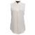 Blusa sin mangas de georgette con botones en seda blanca Theory Blanco Crudo