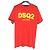 Autre Marque Camiseta de algodón DSQUARED2 DSQ2 LOGO Naranja Amarillo