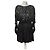 Saint Laurent Paillettenkleid schwarz