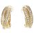 Orecchini a mezza cerchio in oro giallo 18K con diamanti Cartier D'oro
