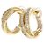 Orecchini a mezza cerchio in oro giallo 18K con diamanti Cartier D'oro - vista 2