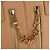 Chloé Borsa a mano in pelle Chloe Kate 2 in 1 Beige Oro Auth BA8784 D'oro - vista 19