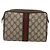 GUCCI GG Supreme Web Sherry Line Clutch Bag PVC Beige Oro 63 01 012 Auth mr1689 D'oro - vista 13