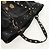 Borsa Tote in pelle nera e oro GUCCI 211959 Auth BA8823 Nero D'oro - vista 7