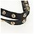 Borsa Tote in pelle nera e oro GUCCI 211959 Auth BA8823 Nero D'oro - vista 9