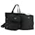 PRADA Borsa a Mano Nylon 3 Pezzi Nera Auth 151495 Nero