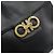 Borsa a Spalla Gancini in Pelle Nera e Oro Salvatore Ferragamo Auth 156463 Nero D'oro - vista 17