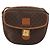 Céline Bolso de Hombro de Lona Macadam CELINE en Cuero PVC Marrón Dorado Auth 156444 Castaño - vista 13