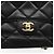 CHANEL Matelassé 25 Borsa a Spalla con Catena in Pelle di Agnello Nera Oro CC Auth 158905SAM Nero D'oro - vista 17