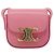Céline CELINE Triomphe Mini Claude Borsa a Spalla in Pelle di Vitello Rosa Oro Auth 153596SAM D'oro - vista 13