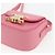 Céline CELINE Triomphe Mini Claude Borsa a Spalla in Pelle di Vitello Rosa Oro Auth 153596SAM D'oro - vista 8