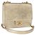 CHANEL Chain Shoulder Bag Lamb Skin Gold CC Auth 157390SAV Golden