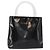 PRADA Borsa a Mano Smalto Nero Auth 156803
