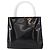 PRADA Borsa a Mano Smalto Nero Auth 156803 - vista 13