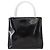 PRADA Borsa a Mano Smalto Nero Auth 156803 - vista 2