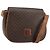 Céline Borsa a spalla in tela Macadam CELINE in pelle PVC marrone e oro Auth fm4980 D'oro