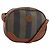 Pequin Borsa a Spalla in Tela Pecan FENDI PVC Nero Marrone oro Auth 155395 D'oro