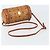 Borsa a Spalla MCM Logogram Vicetos in Pelle PVC Marrone Oro Auth gh1398 D'oro - vista 7