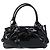Gancini Tote Bag Salvatore Ferragamo Emaille Schwarz Silber Auth BA8785 - Ansicht 13