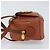 Bolsa de mão Christian Dior em couro 2 em 1 marrom dourado Auth ep12219 - vista 4