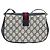 Borsa a Spalla Gucci GG Supreme Sherry Line PVC Blu Navy Oro 10 02 024 Auth 156423 D'oro - vista 2