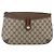 GUCCI GG Supreme Web Sherry Line Bag PVC Beige Gold 904 02 026 Auth ka846 Golden - view 13