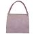 PRADA Borsa a Mano Camoscio Viola Argento Auth gh1452 Porpora - vista 2