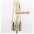 Chloé Borsa a mano Woody in tela e pelle Chloe 2 in 1 Beige Oro Auth am9996 D'oro - vista 22