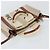 Chloé Borsa a mano Woody in tela e pelle Chloe 2 in 1 Beige Oro Auth am9996 D'oro - vista 6