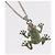 Louis Vuitton COLLANA LV Crazy Animals in metallo verde MP3390 Auth 158659M - vista 3