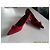 Trussardi Pumps Raspberry Suede Red Leather Pompons Size 36 - view 5