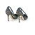 Jimmy Choo Décolleté in Tulle Ricamato e Strass Grigio Taglia 40 Argento - vista 5