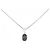 Collana Mikimoto in Au750 con Alessandrite e Diamante Argento